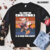 Santa Riding Turkey All I Want For Christmas Is New President T Shirt Best Sale