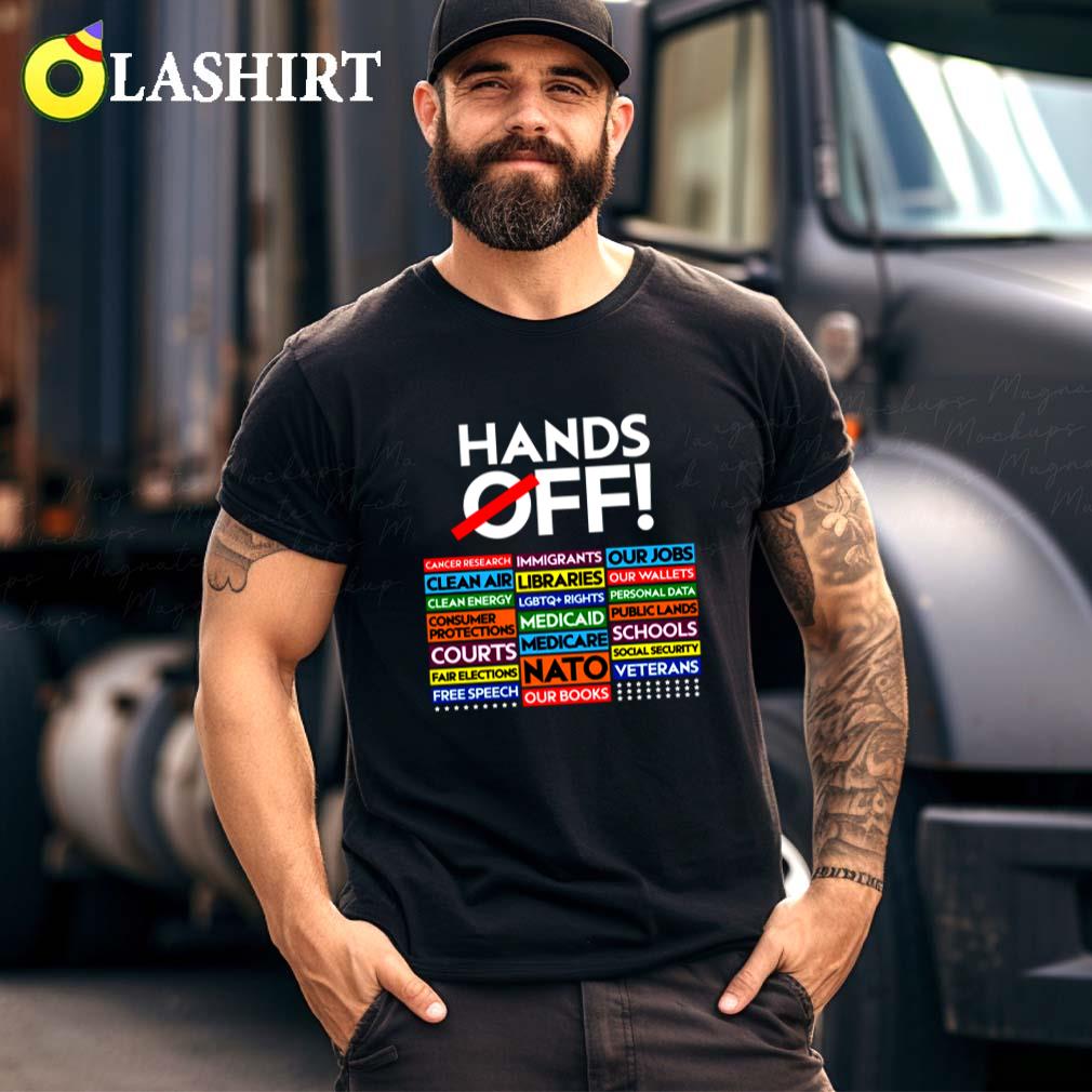 Hands Off Protest Shirt, Anti Trump Anti Musk T-shirt