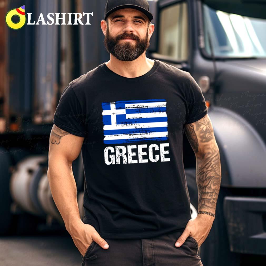 Greece Greek Flag Pride T-shirt, Heritage Patriotic Born Greece Roots Best Sale