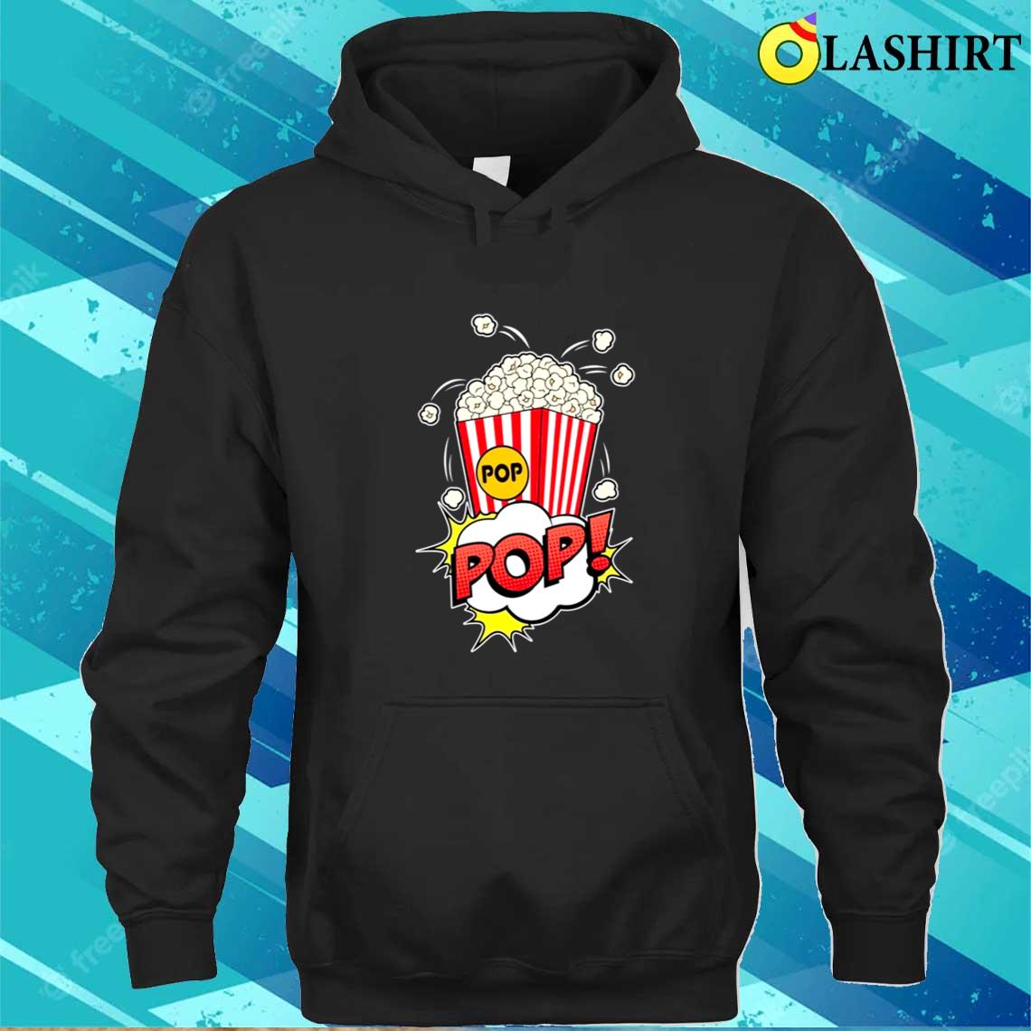 Popcorn Vintage Retro Funny Popcorn Lovers Gift T-shirt Unisex Hoodie