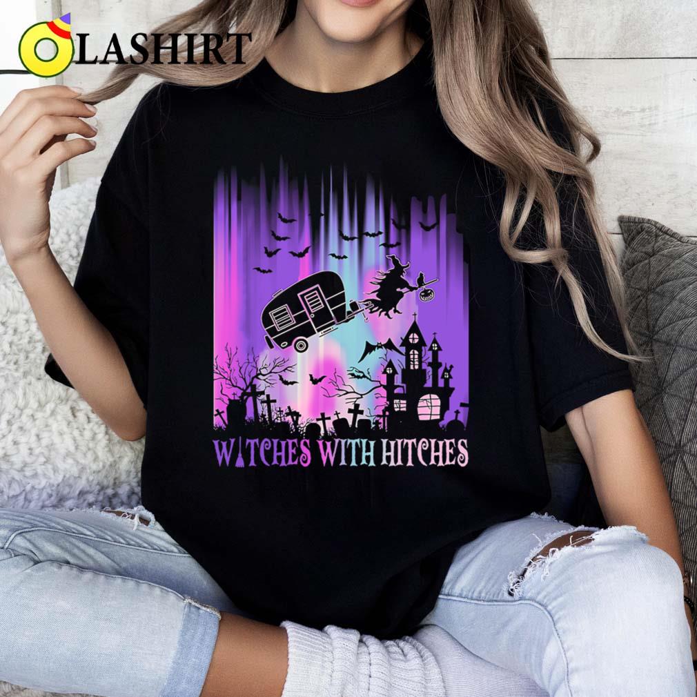 Witches Hitches Retro Funny Witch Halloween T-shirt Classic Shirt