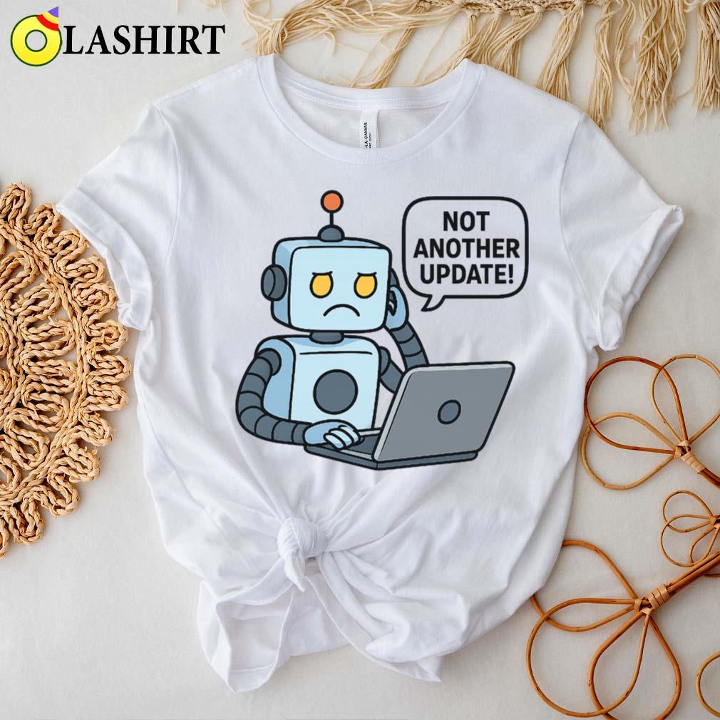 Expressive Robot With Speech Bubble T-shirt
