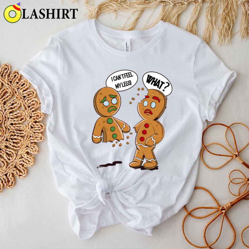 Funny Gingerbread Christmas Design T-shirt
