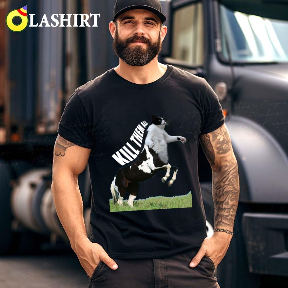 Of Centaur Cat Kill Them All T-shirt
