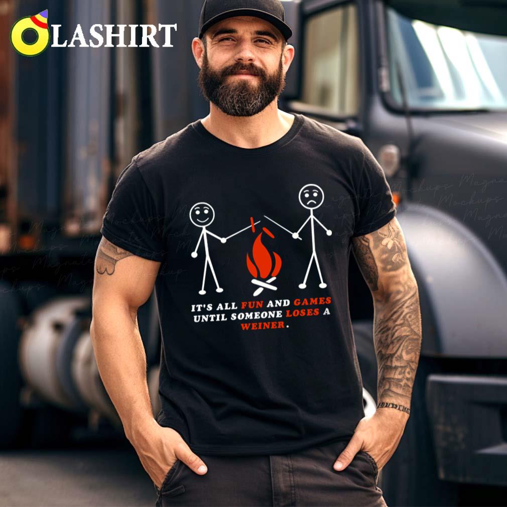 Playful Friendship Campfire It Is All Fun T-shirt