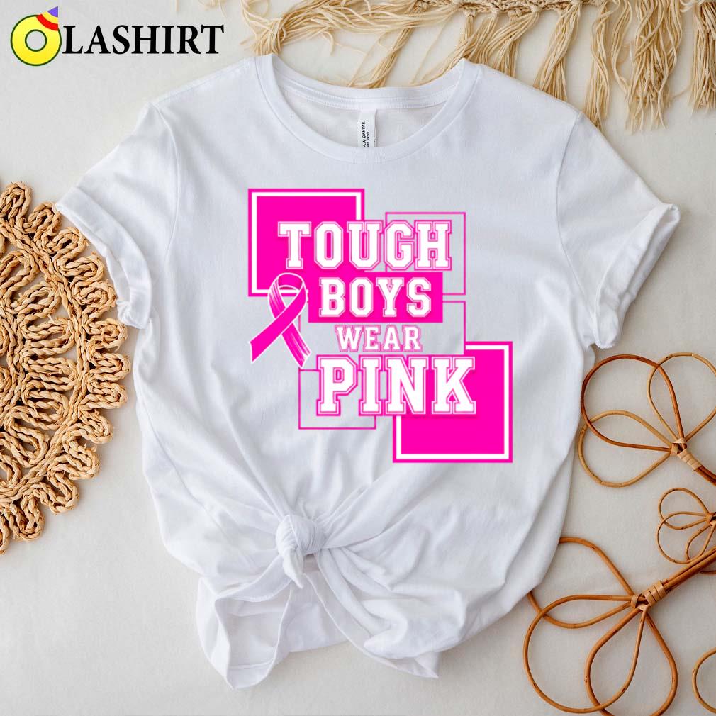 Tough Guys Wear Pink Beast Cancer Awareness T-shirt