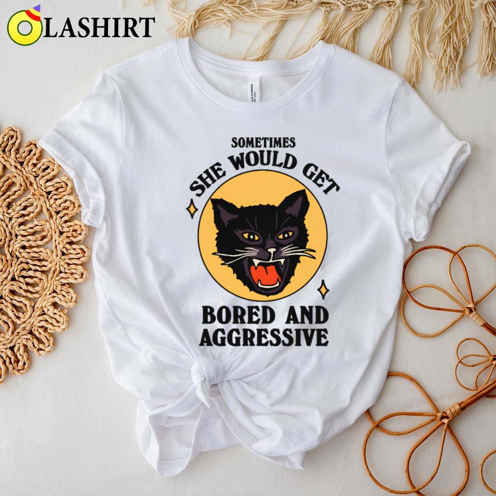 Angry Cat Meme Funny Aggressive Cat Cat Lover T-shirt