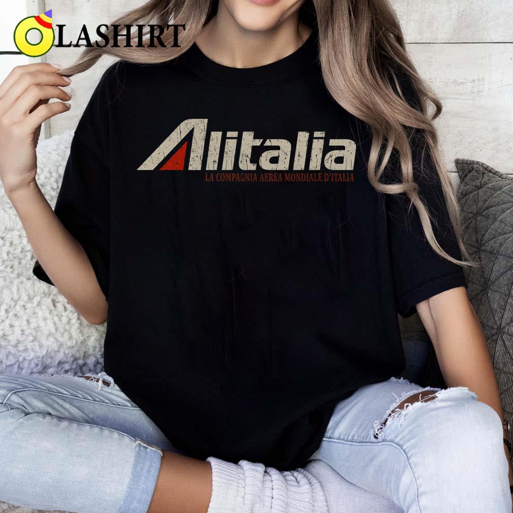Alitalia Airline Vintage T-shirt Classic Shirt