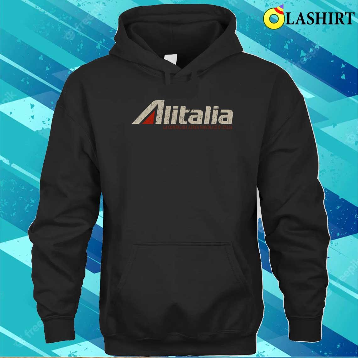 Alitalia Airline Vintage T-shirt Unisex Hoodie