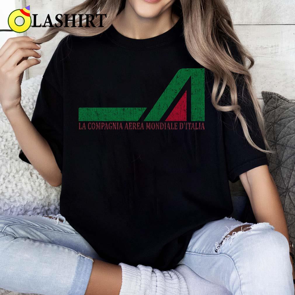 Alitalia Logo Vintage T-shirt Classic Shirt Alitalia Logo Vintage T-shirt Classic Shirt