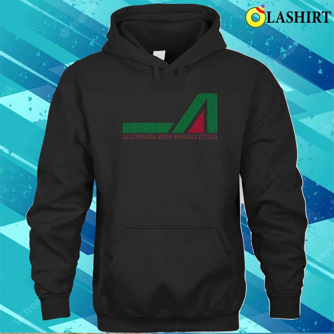 Alitalia Logo Vintage T-shirt Unisex Hoodie Alitalia Logo Vintage T-shirt Unisex Hoodie