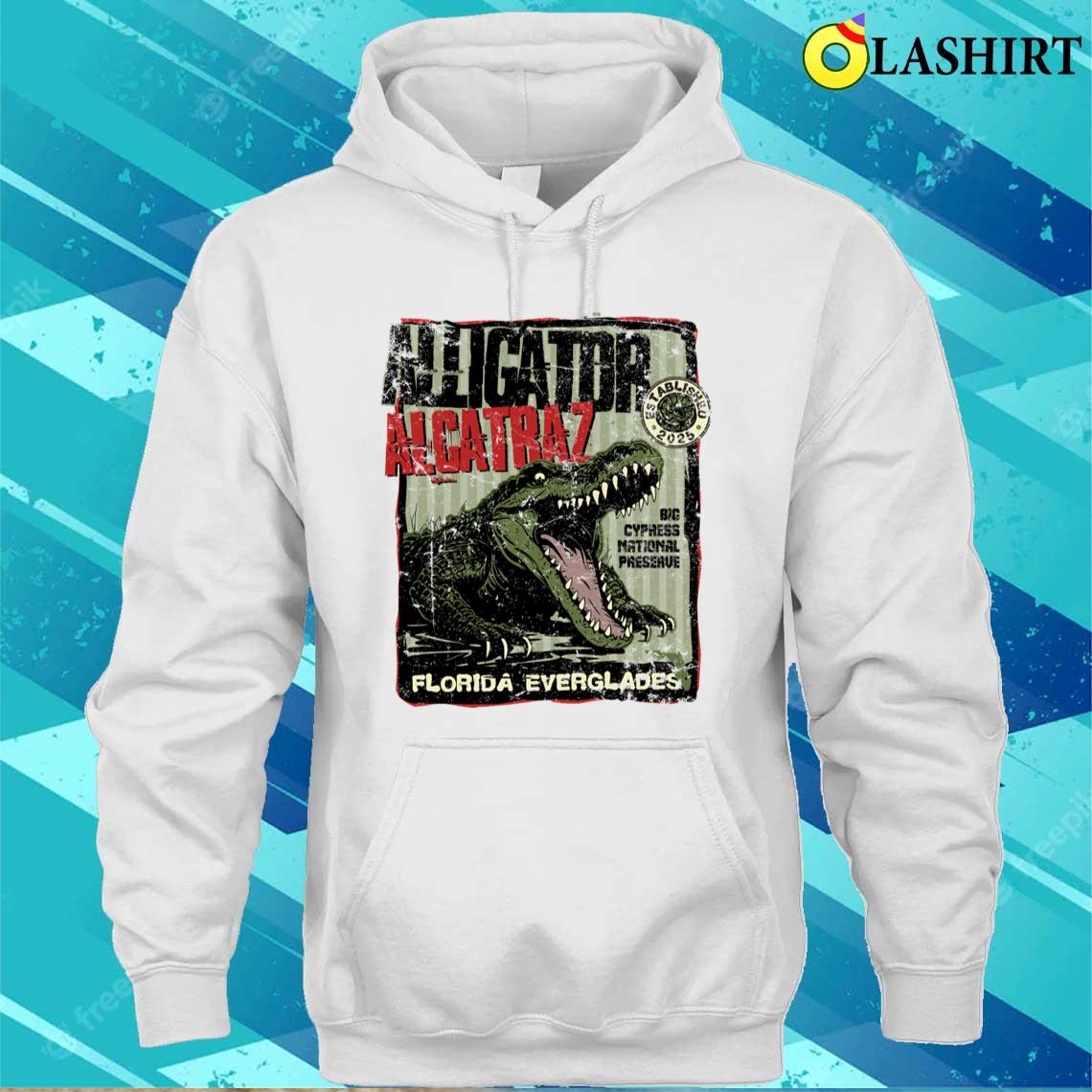 Alligator Alcatraz T-shirt Unisex Hoodie