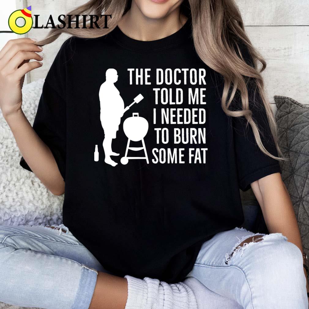Barbecue Father's Day Burn Some Fat Bbq Grill T-shirt Classic Shirt