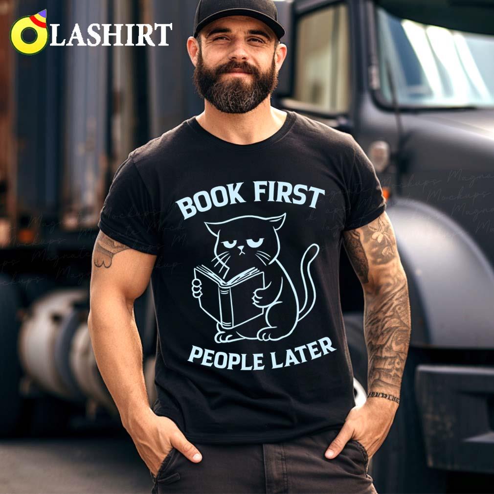 Book First People Later T-shirt Best Sale