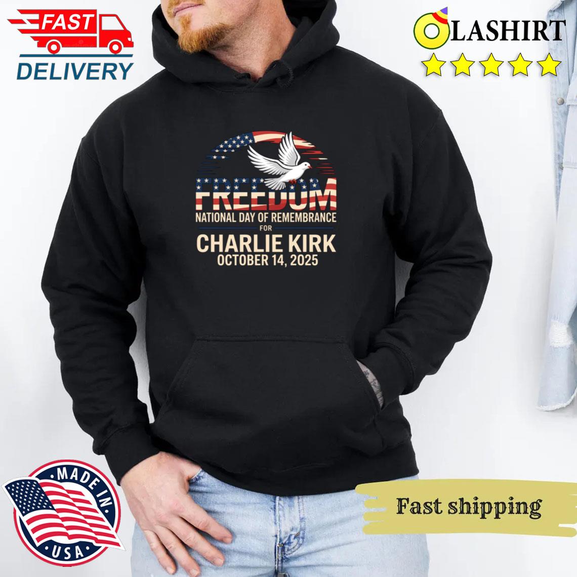 Charlie Kirk Remembrance Shirt, American Patriot Design Unisex Hoodie