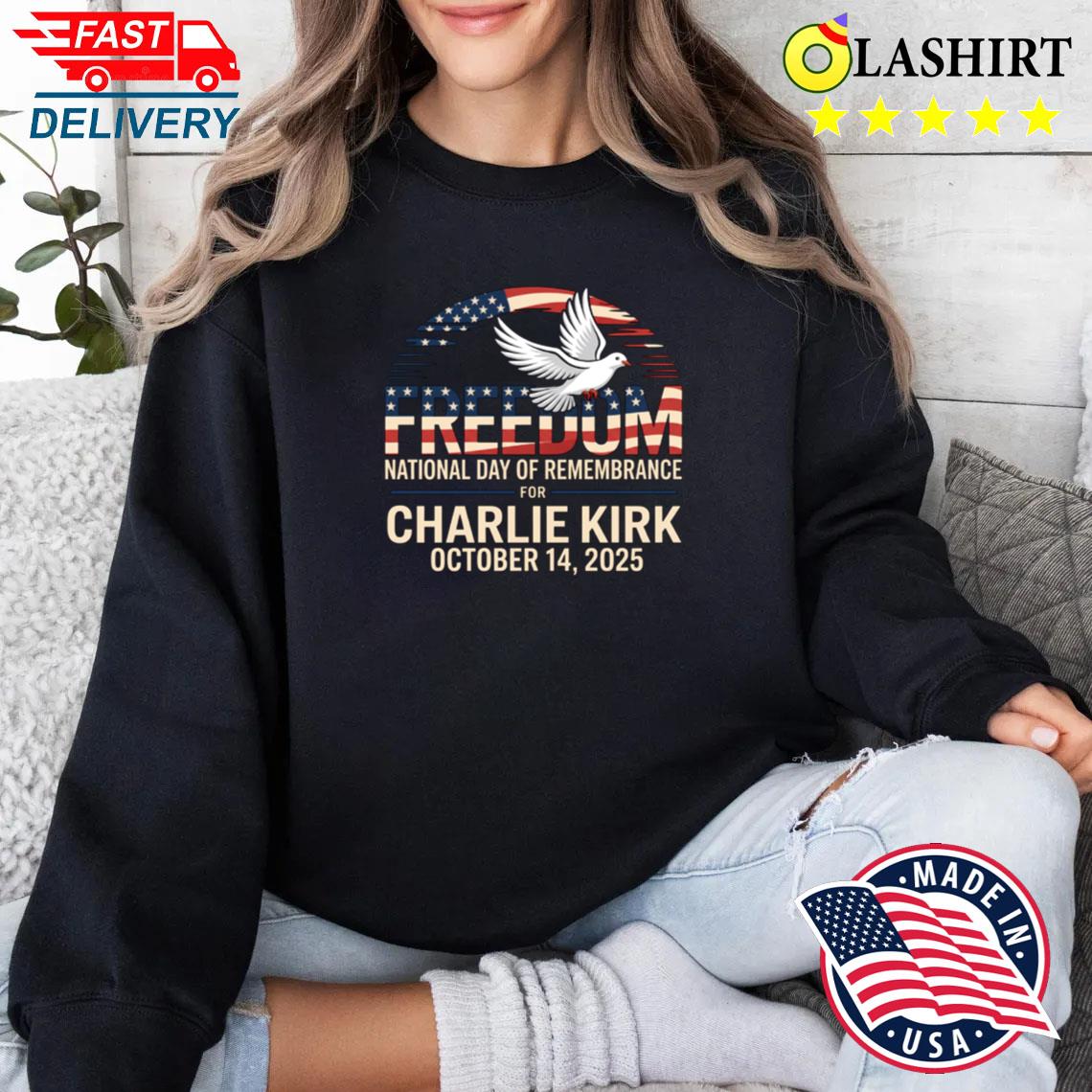 Charlie Kirk Remembrance Shirt, American Patriot Design Sweater Shirt