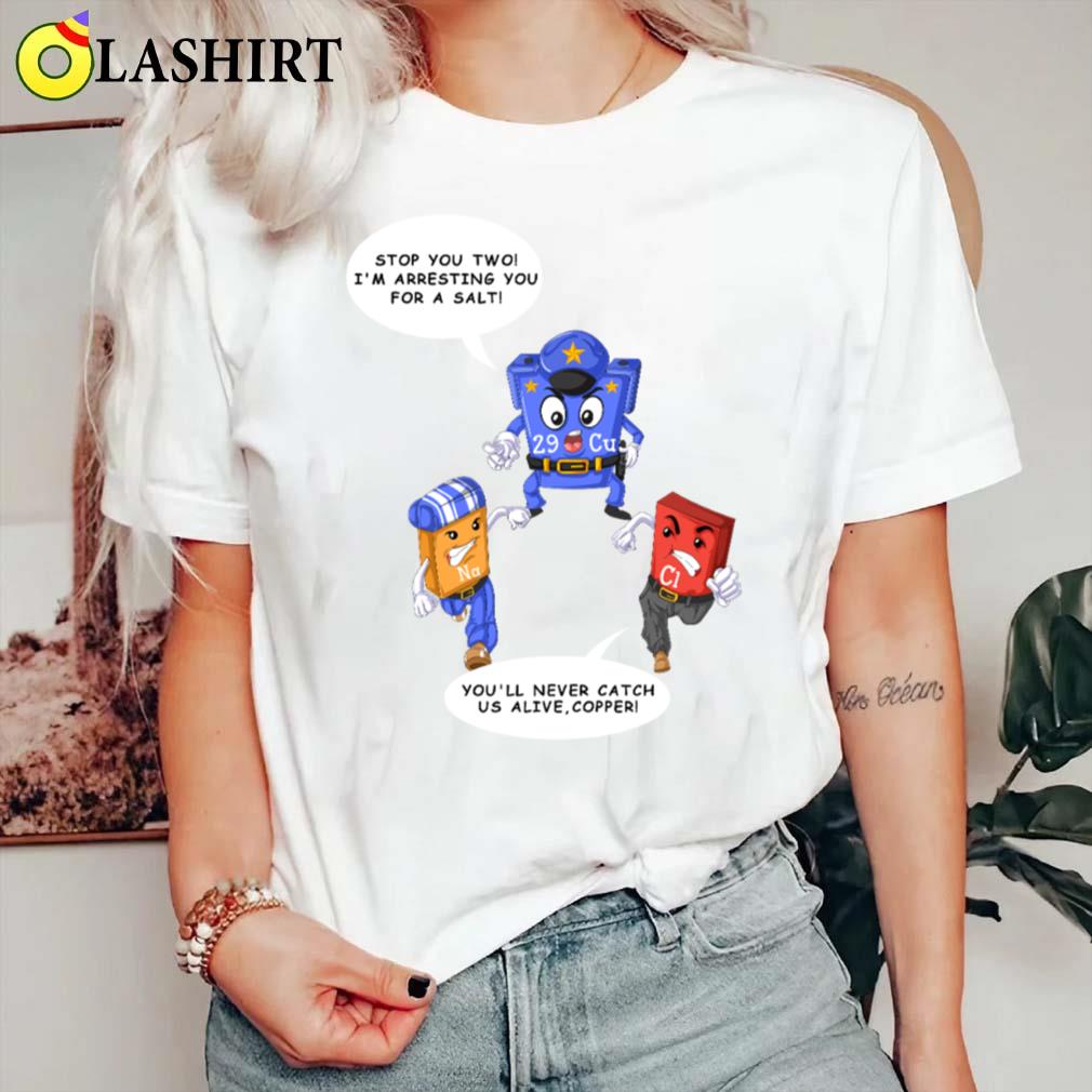 Chemical Elements Cartoon Trio T-shirt Classic Shirt