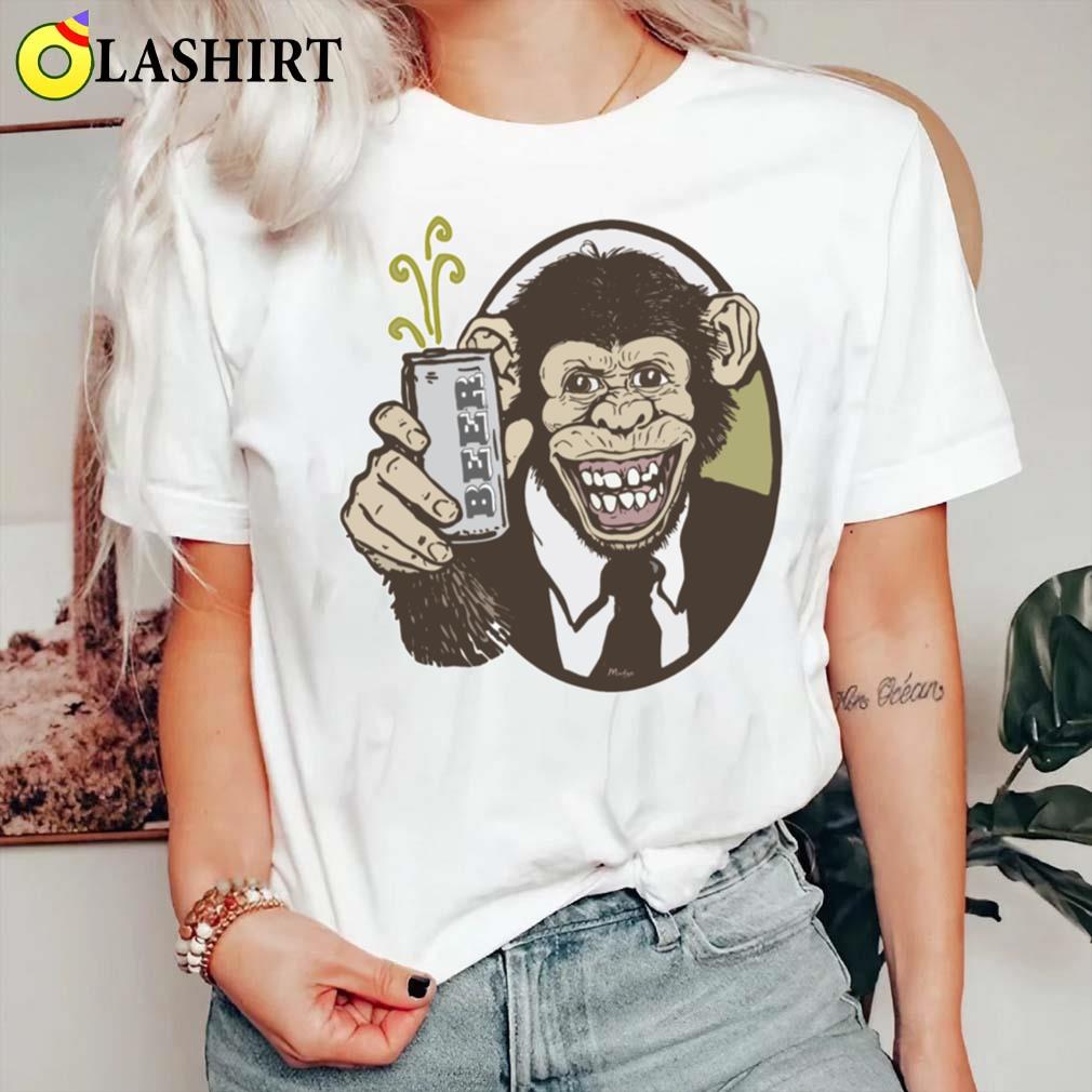 Chimp Beer Smile T-shirt Classic Shirt