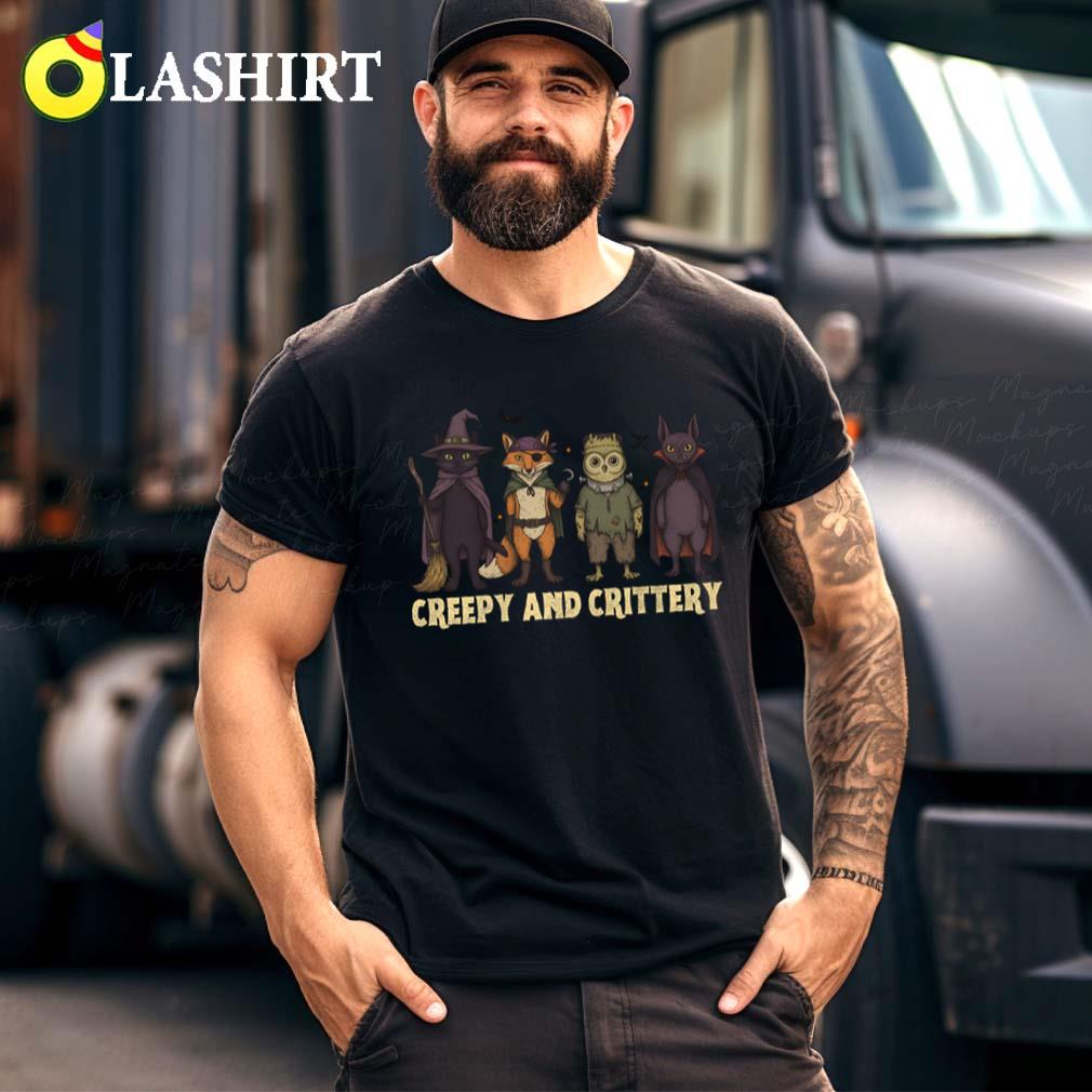 Creepy And Crittery Halloween Shirt T-shirt Best Sale