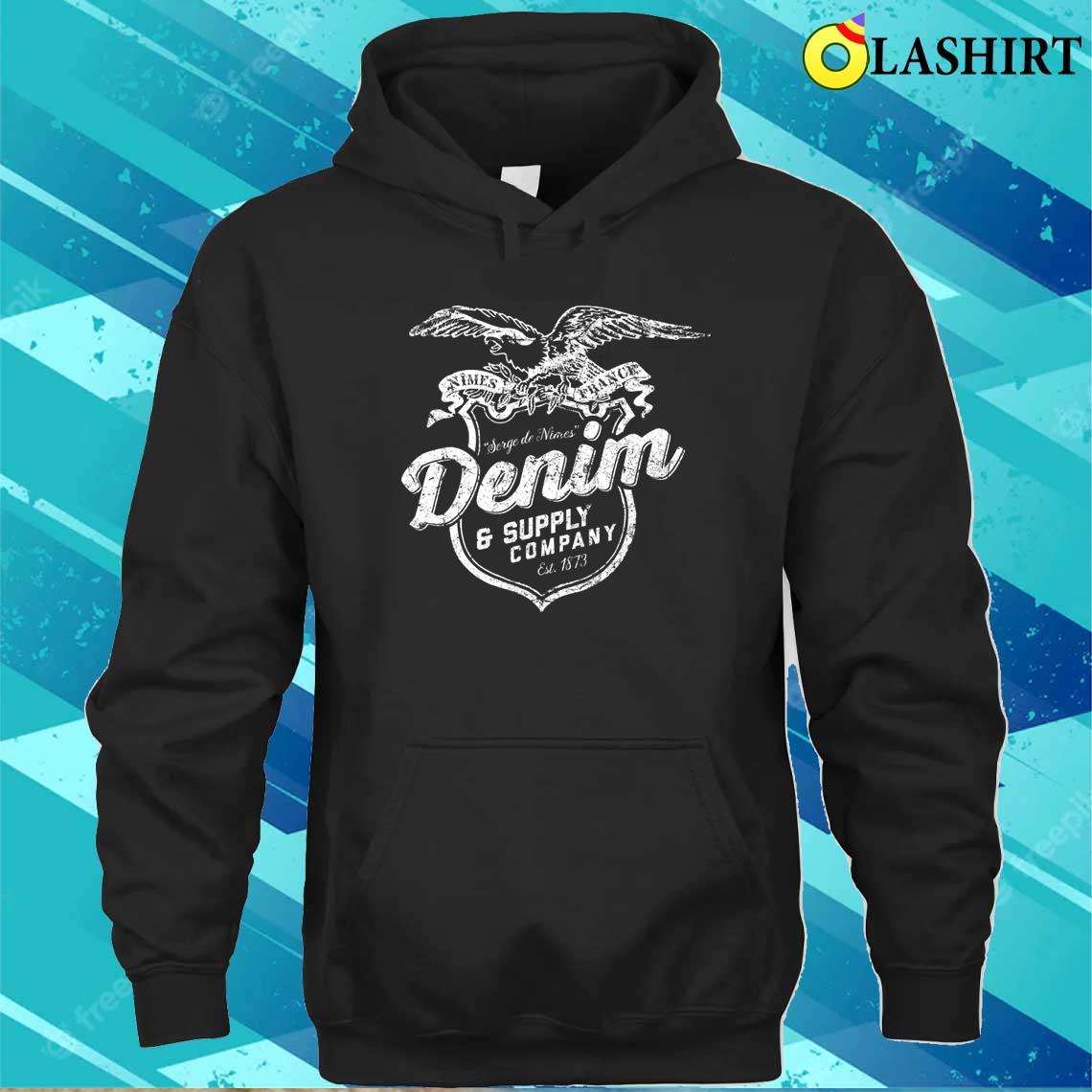 Denim T-shirt Unisex Hoodie