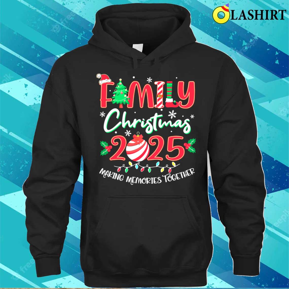 Family Christmas 2025 Making Memories Together Matching Holiday T-shirt Unisex Hoodie