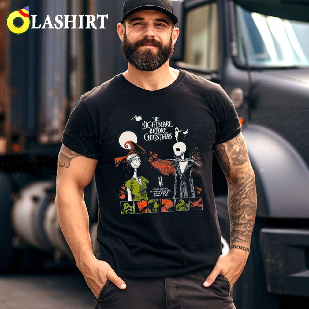 Retro The Nightmare Before Christmas Movie T-shirt