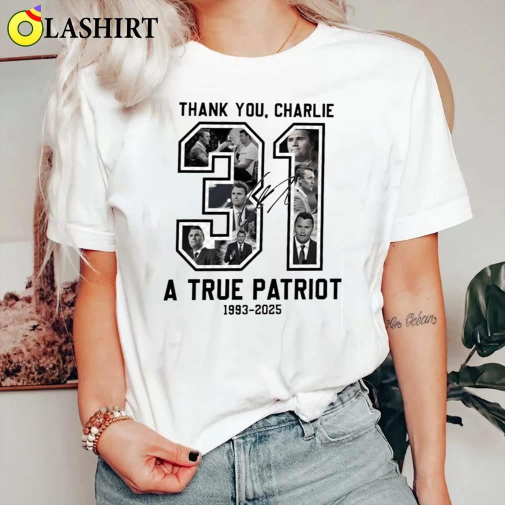Freedom Charlie Kirk Two Side T-shirt Classic Shirt