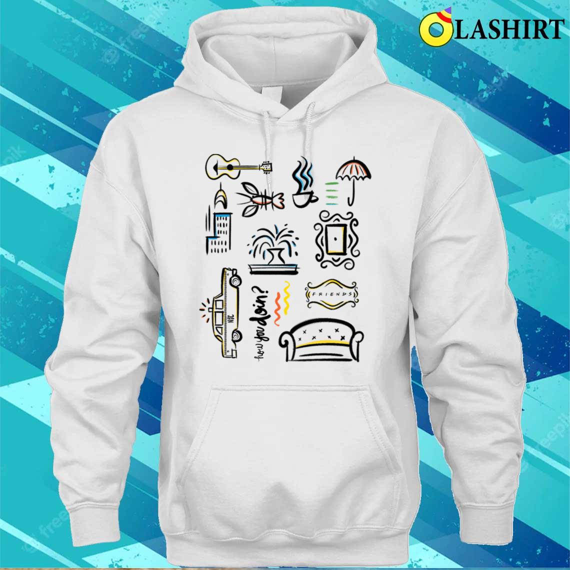 Friends Icons T-shirt Unisex Hoodie