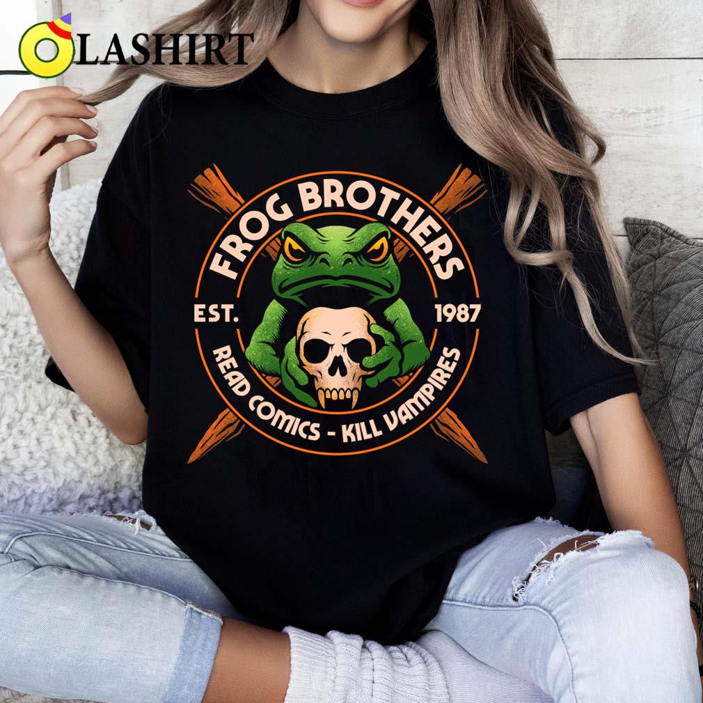 Frog Brothers Read Comics Kill Vampires T-shirt Classic Shirt