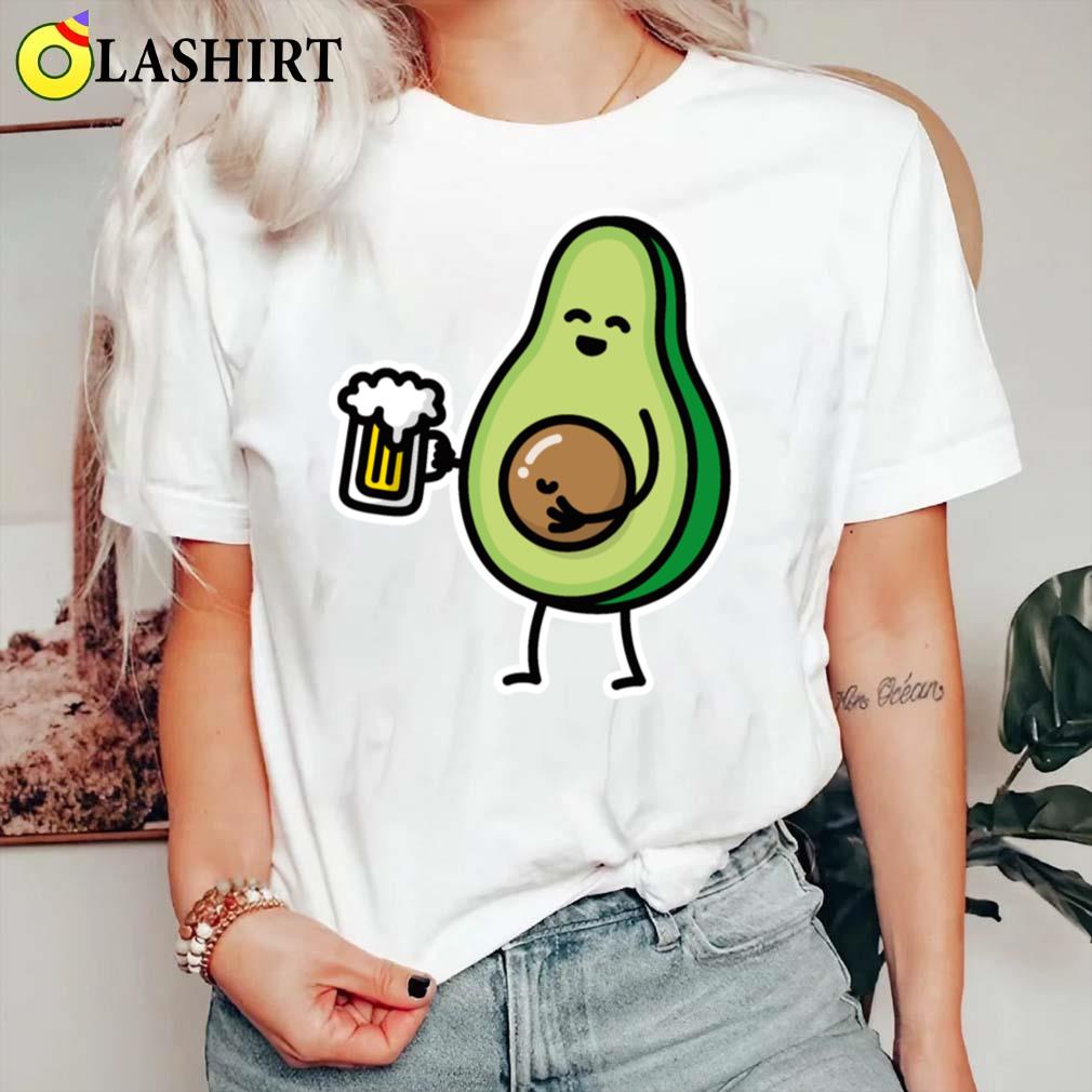 Funny Avocado Beer Belly Funny Beer Drinker Gift T-shirt Classic Shirt