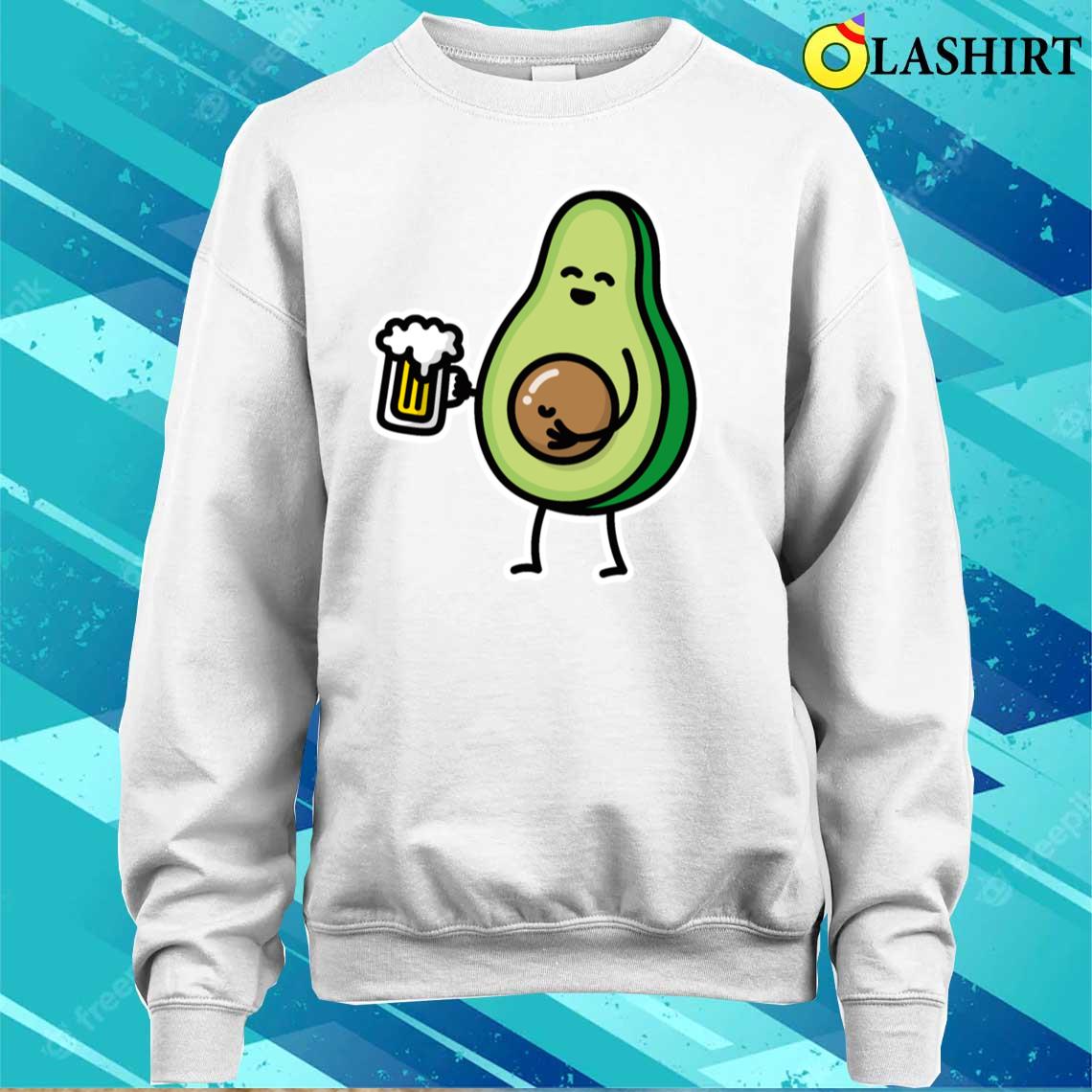 Funny Avocado Beer Belly Funny Beer Drinker Gift T-shirt Sweater Shirt