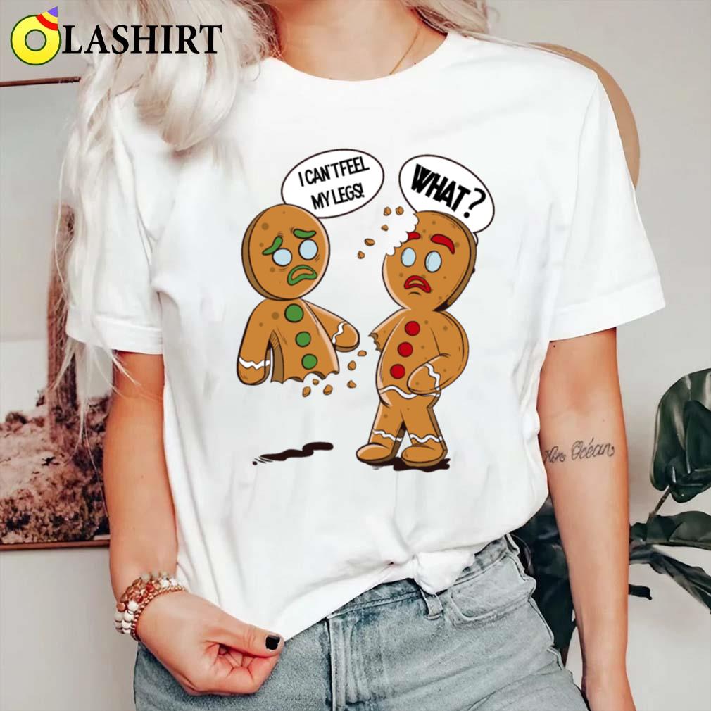 Funny Gingerbread Christmas Design T-shirt Classic Shirt