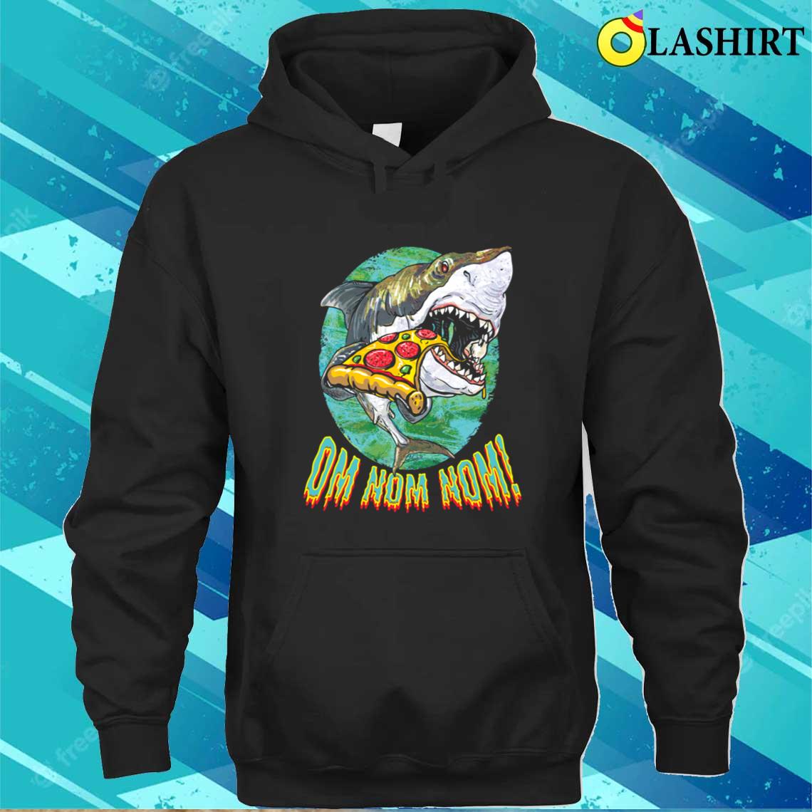 Great White Shark Pizza T-shirt Unisex Hoodie