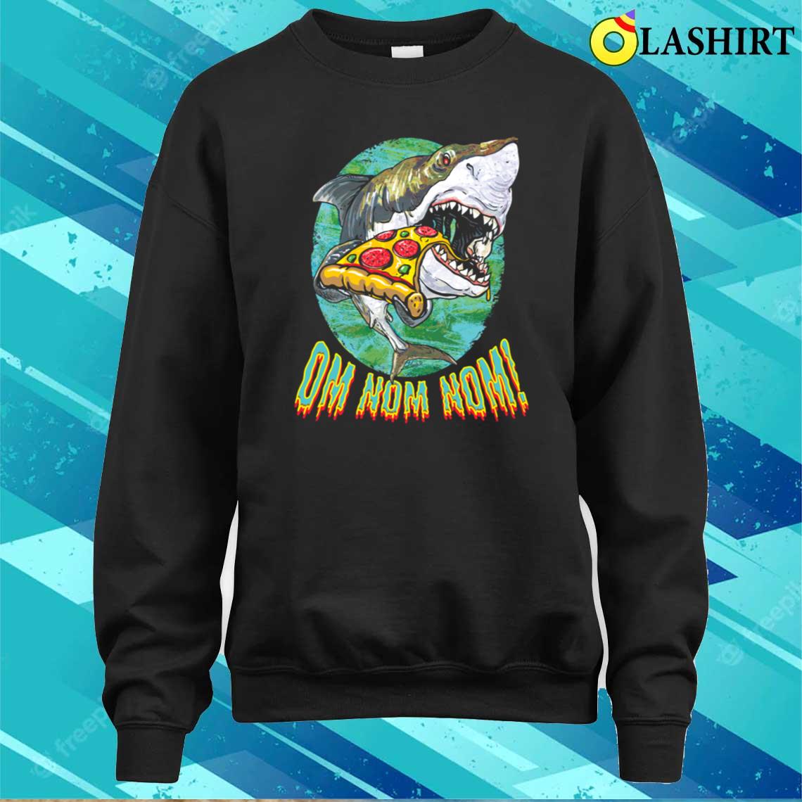 Great White Shark Pizza T-shirt Sweater Shirt