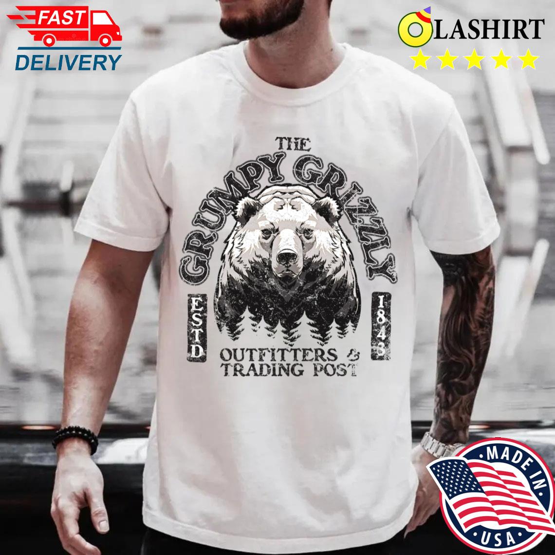 Grumpy Grizzly Trading Post T-shirt Best Sale