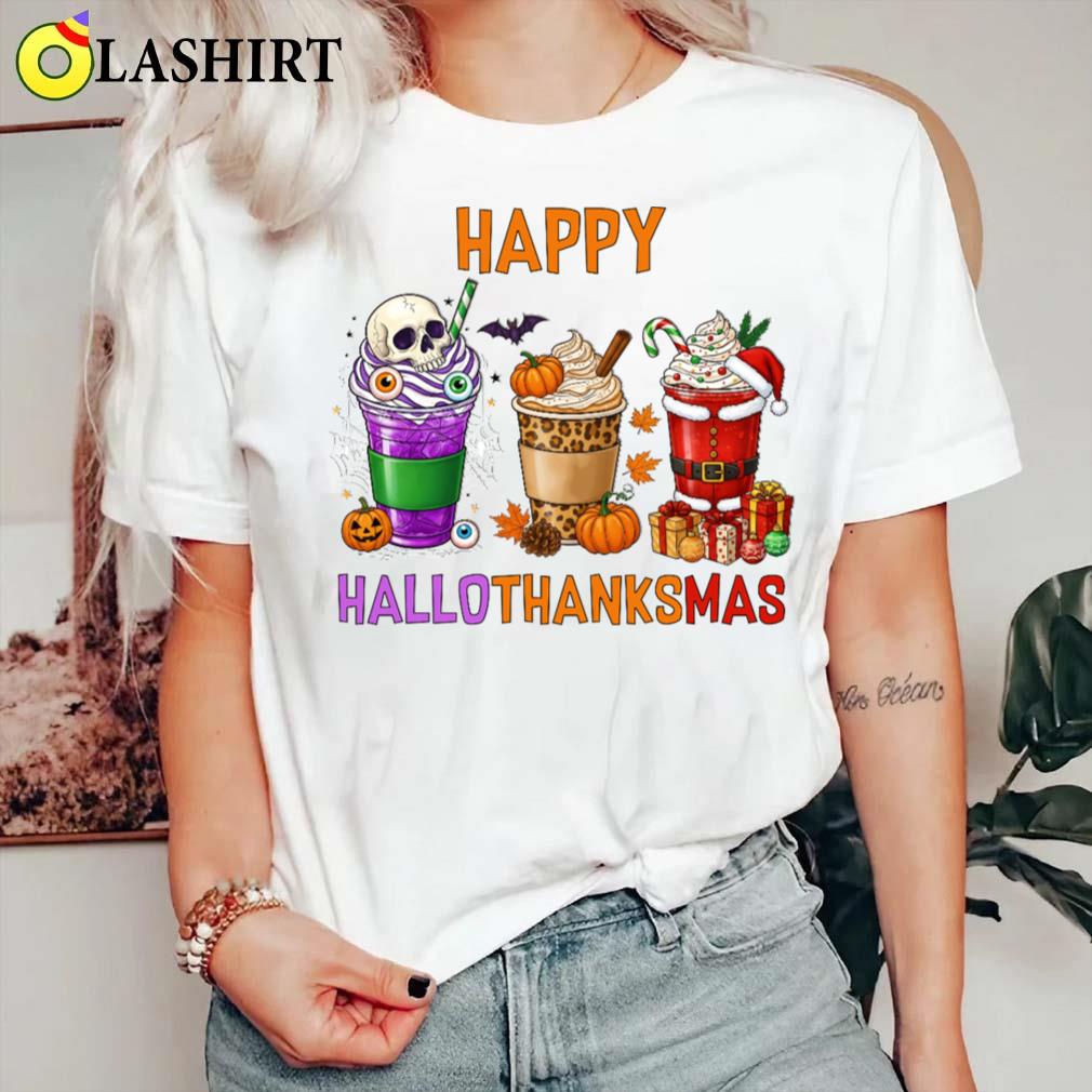 Hallothanksmas Halloween Thanksgiving Christmas T-shirt Classic Shirt