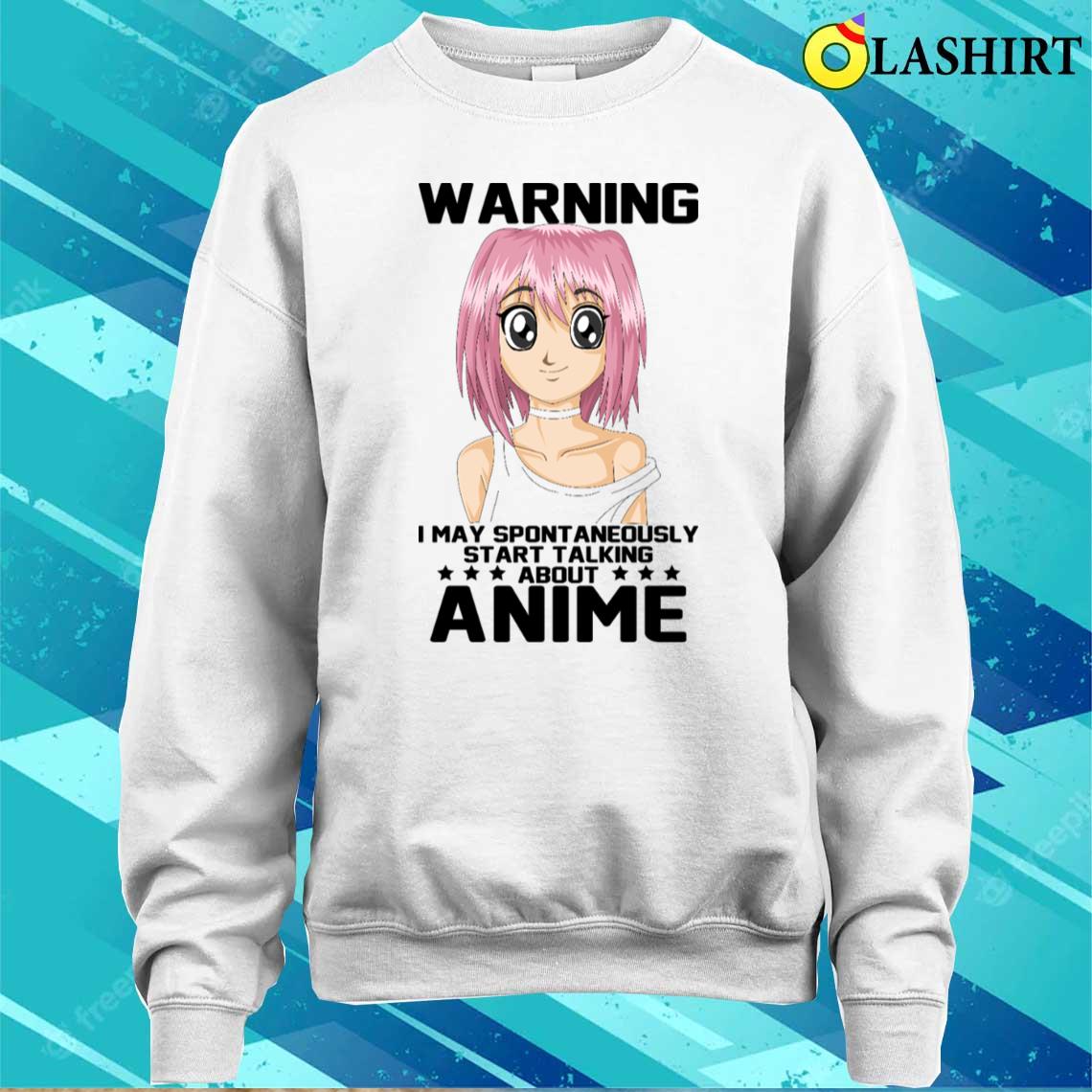 Kawaii Anime Girl With Pink Hair T-shirt Sweater Shirt