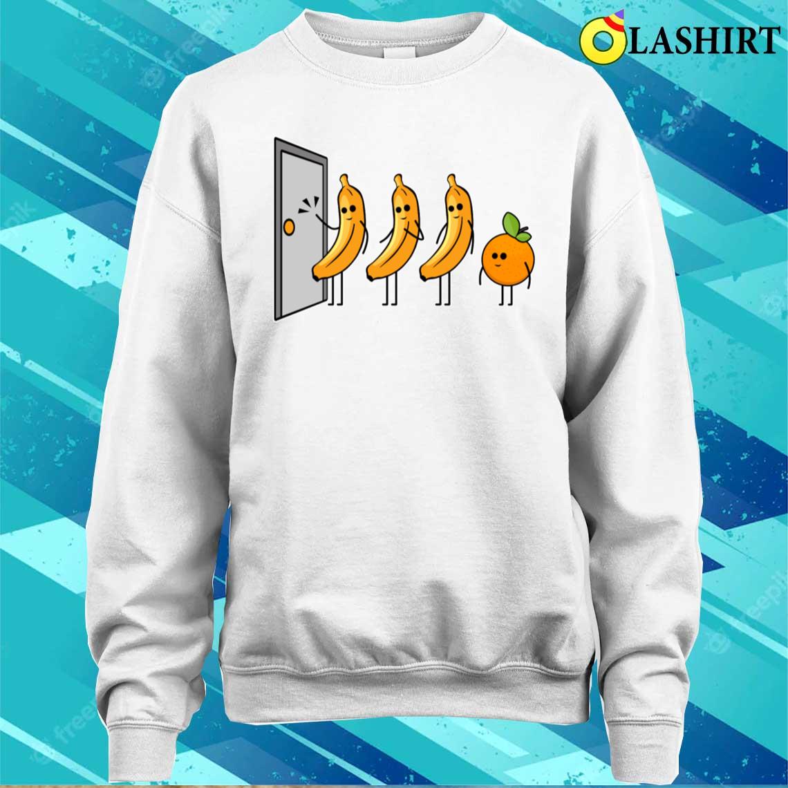 Knock Knock Who's There Banana Orange T-shirt Sweater Shirt