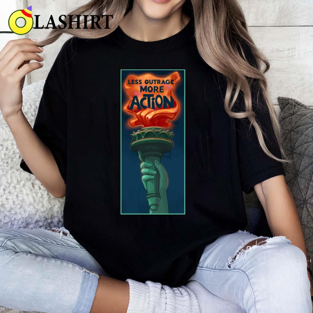 Less Outrage More Action T-shirt Classic Shirt
