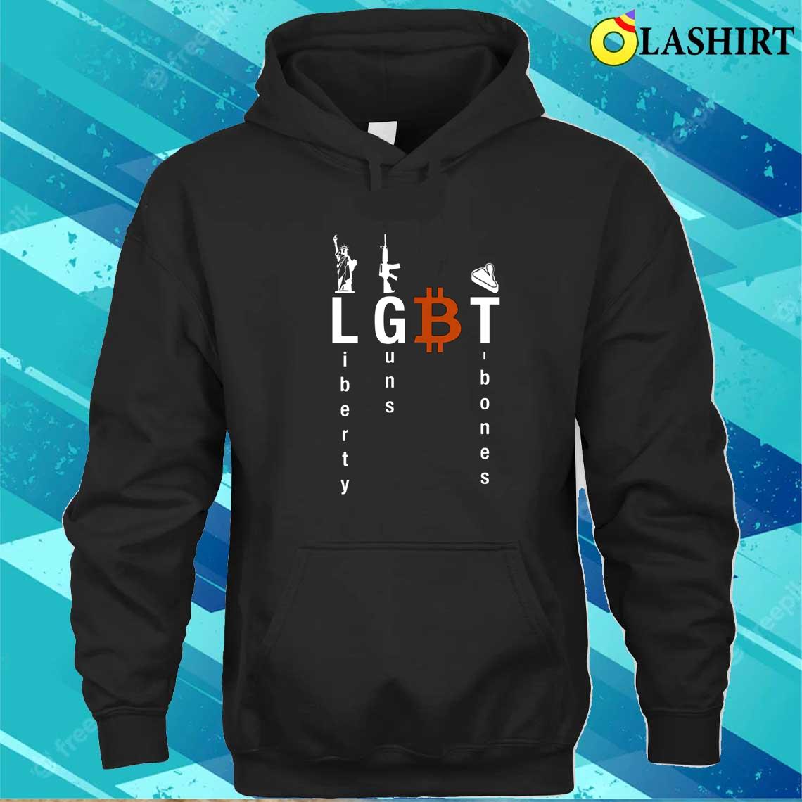 Liberty Guns T-bones Bitcoin Shirt Unisex Hoodie
