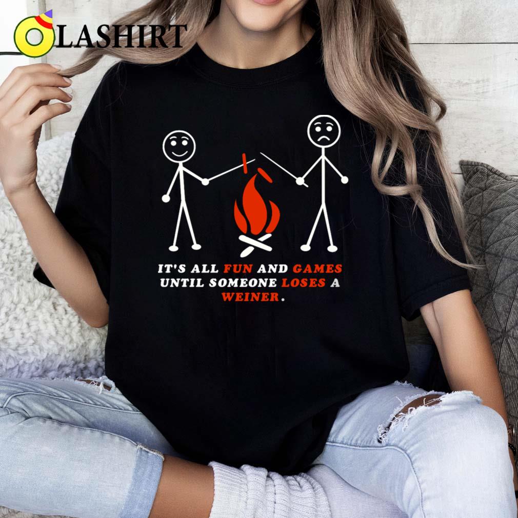 Playful Friendship Campfire It Is All Fun T-shirt Classic Shirt