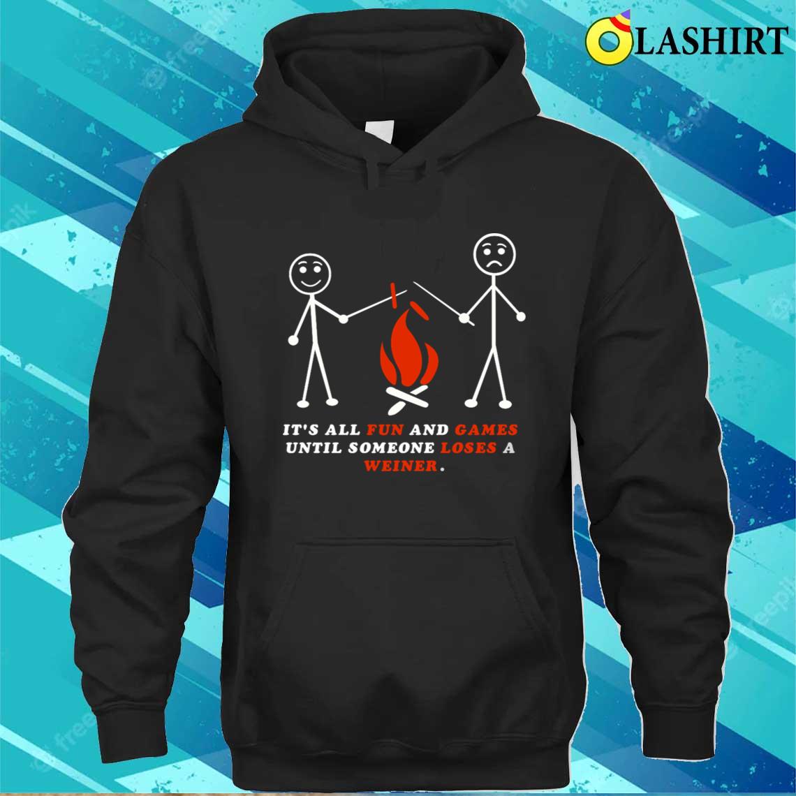 Playful Friendship Campfire It Is All Fun T-shirt Unisex Hoodie