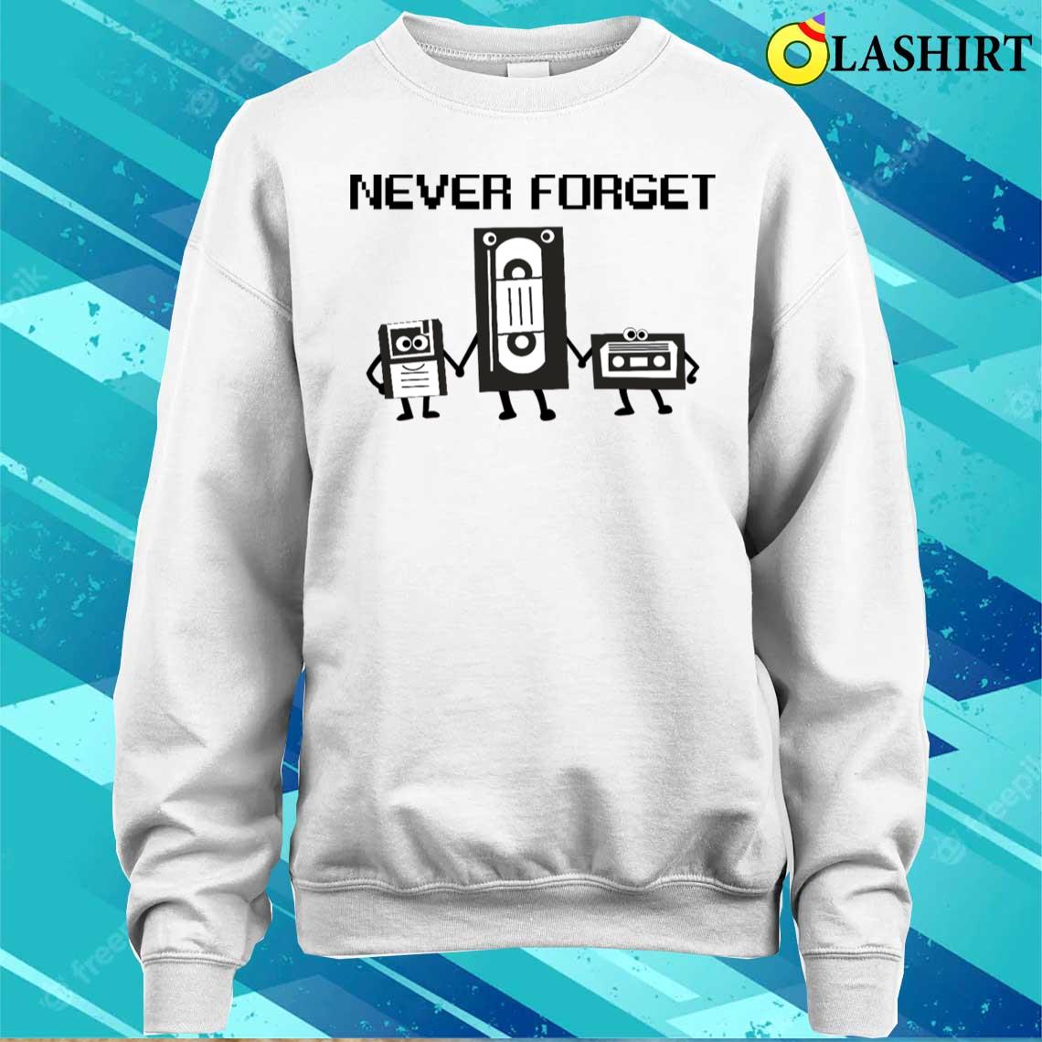 Retro Music System Illustration T-shirt Sweater Shirt