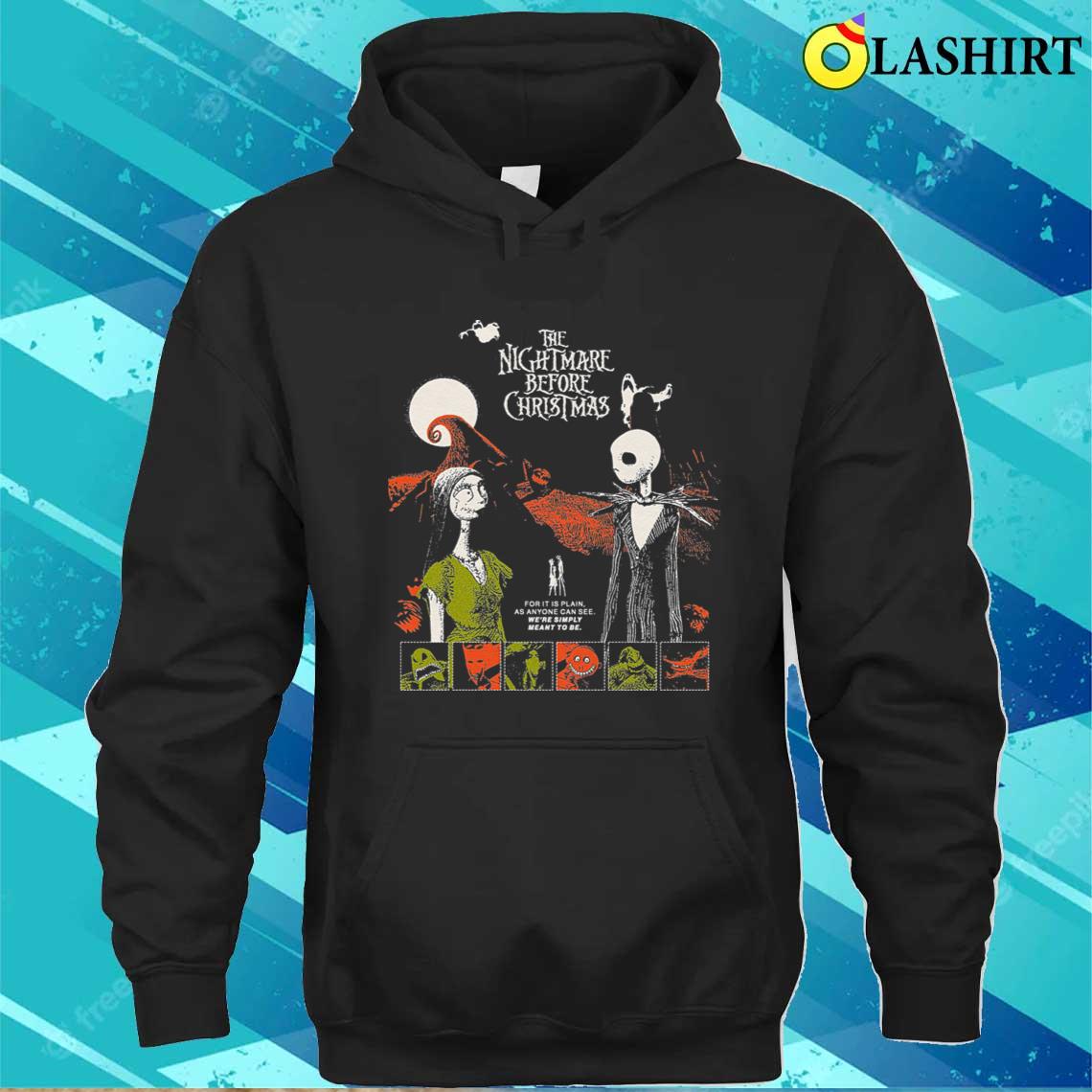 Retro The Nightmare Before Christmas Movie T-shirt Unisex Hoodie