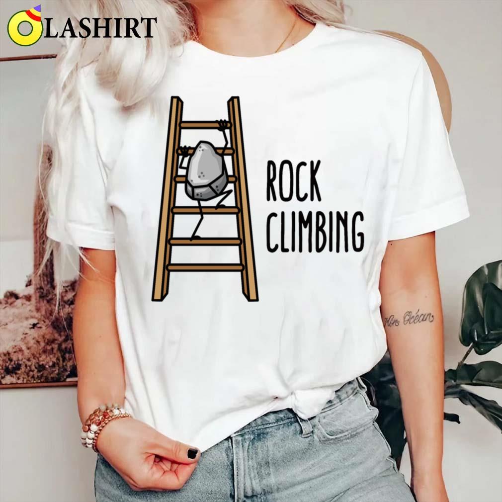 Rock Climbing Funny Climbing Sport Puns Cartoon T-shirt Classic Shirt