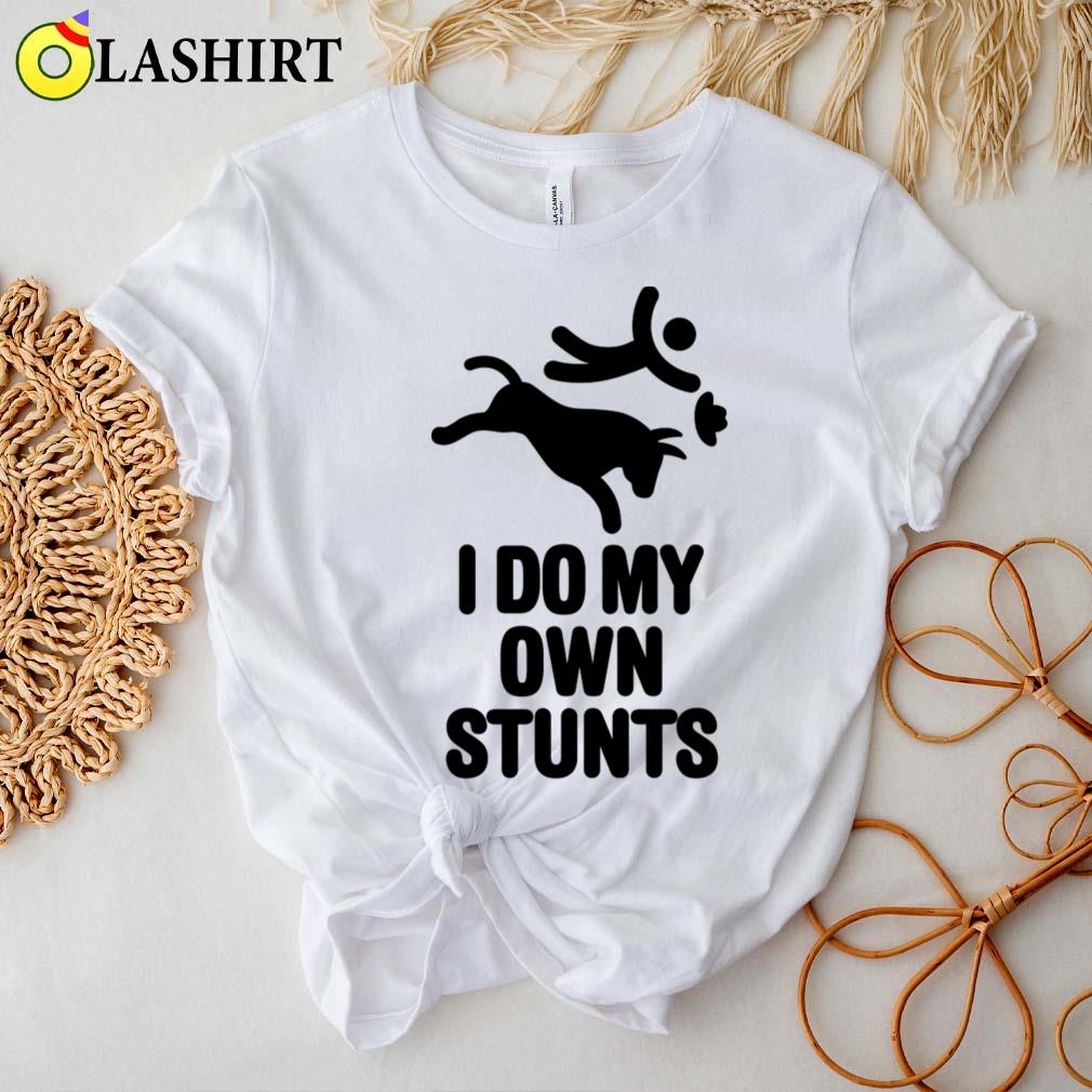 Rodeo Cowboy Bull Riding Rodeo I Do My Own Stunts T-shirt Best Sale