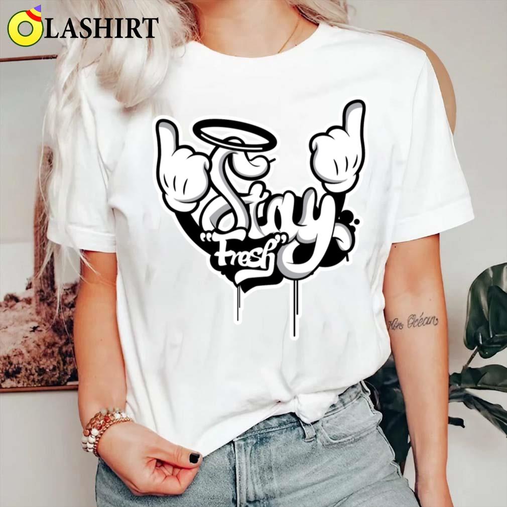 Stay Fresh White Outlinepng T-shirt Classic Shirt