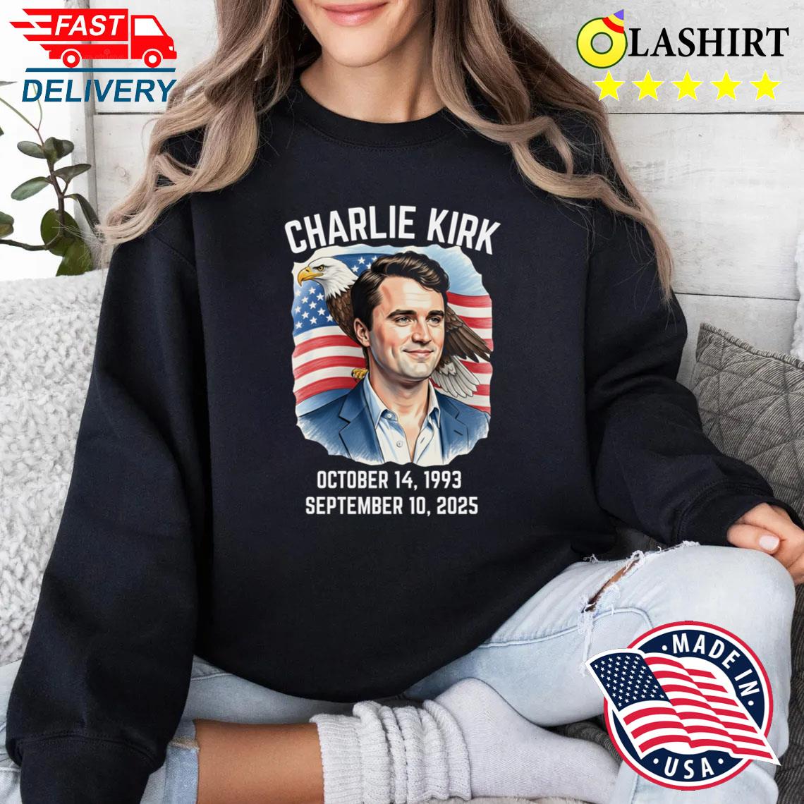 Thanks You Charlie Kirk Shirt, A TRUE Patriot Charlie Kirk Shirt Sweater Shirt