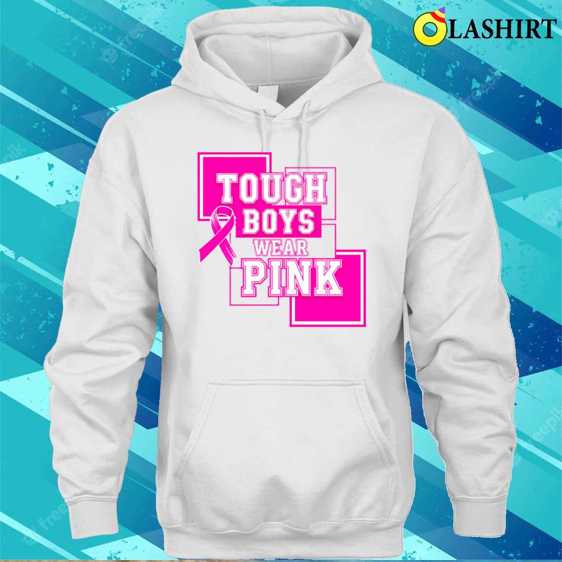 Tough Guys Wear Pink Beast Cancer Awareness T-shirt Unisex Hoodie