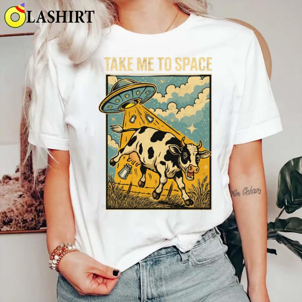 Ufo Cow Abduction T-shirt Classic Shirt